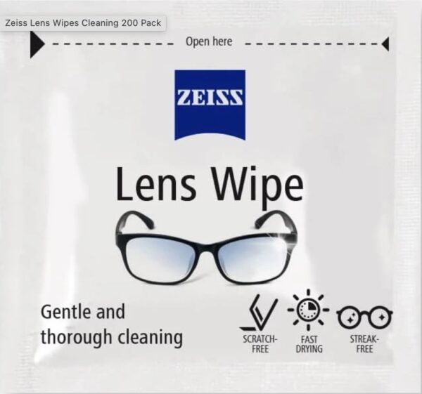 Zeiss Cleaning Wipes 50 pack - Image 3
