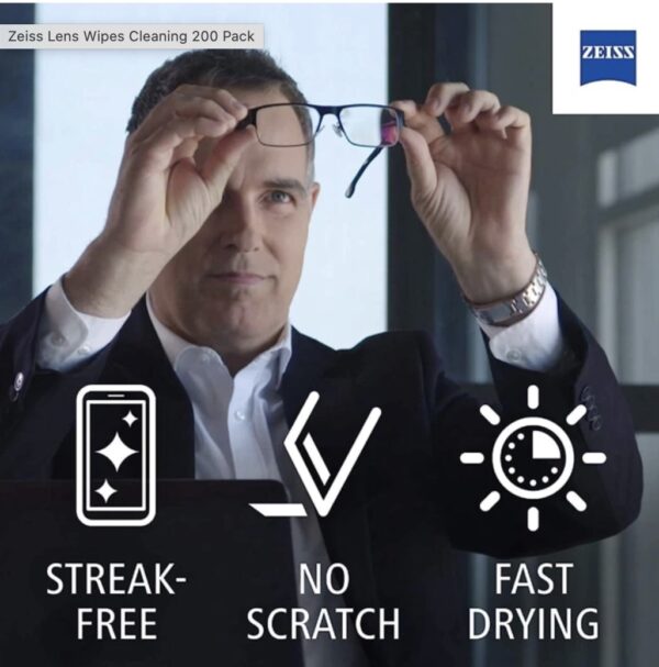 Zeiss Cleaning Wipes 50 pack - Image 4